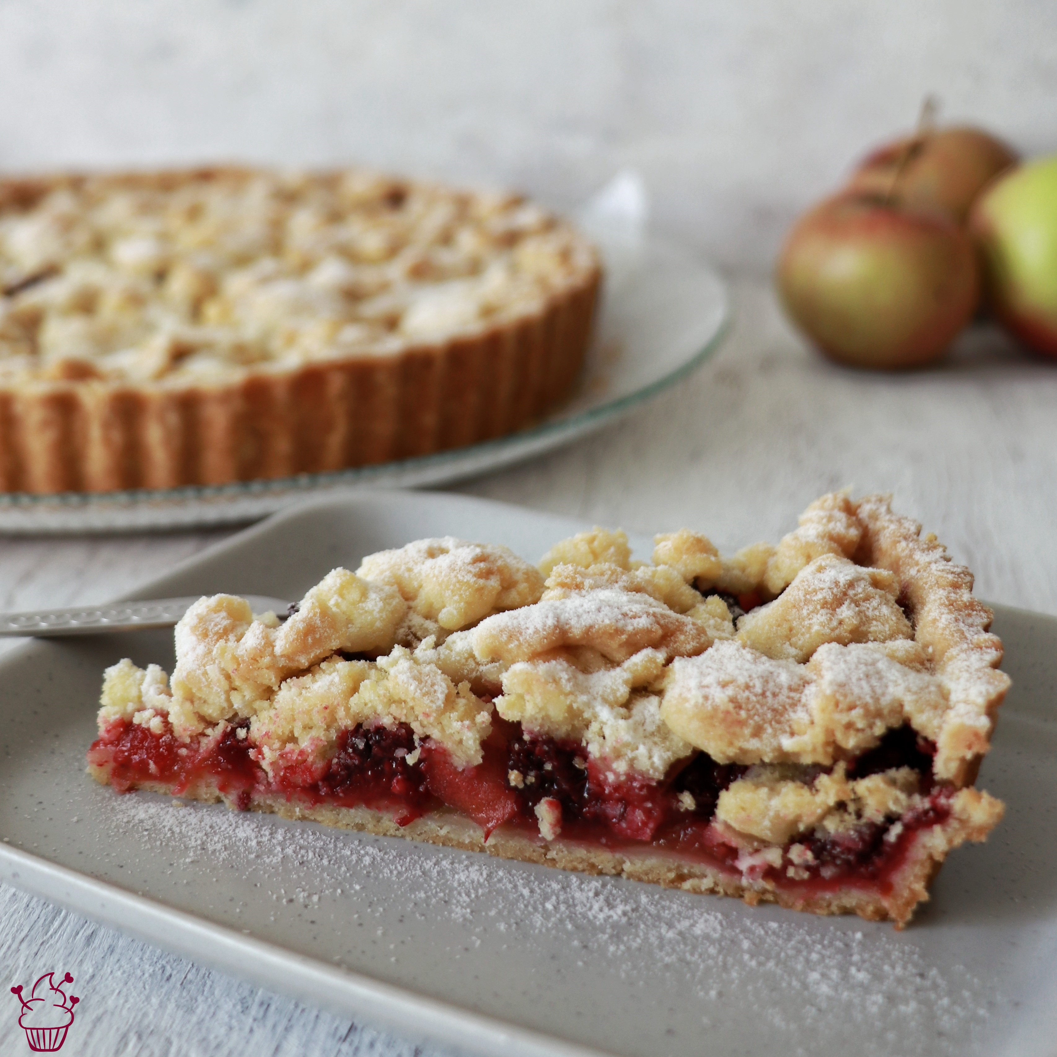 Read more about the article Apfel-Brombeer-Tarte